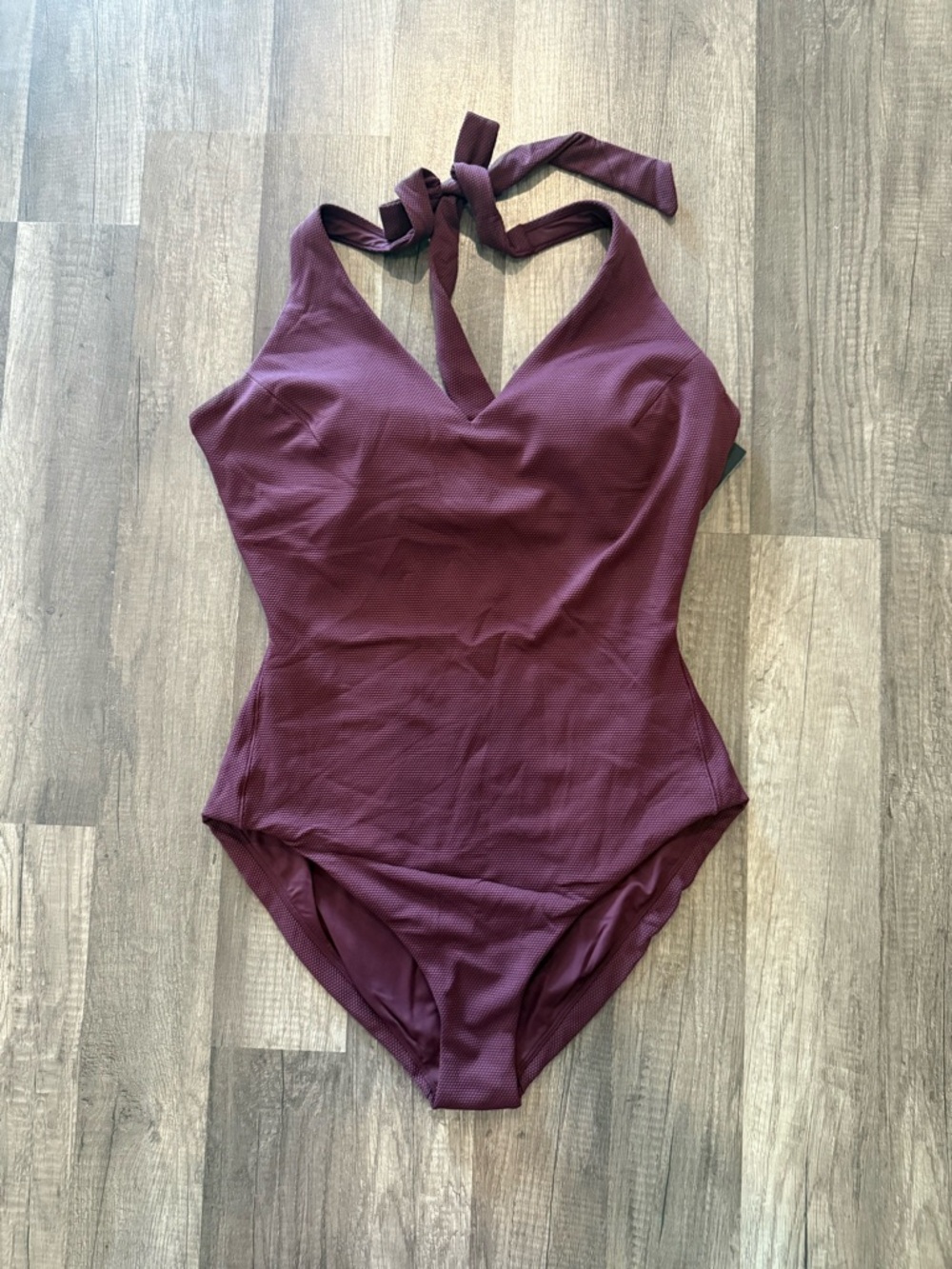 Spanx Women's One Piece Swimsuit In A Rich Mulberry - Picture 3 of 8